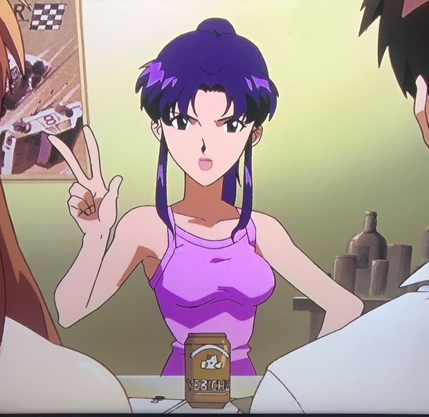 Neon Evangelion babe counting on her roommates to make her feel good