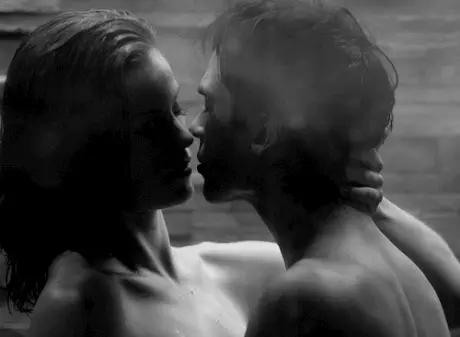 Sexy Couple Kissing In The Shower