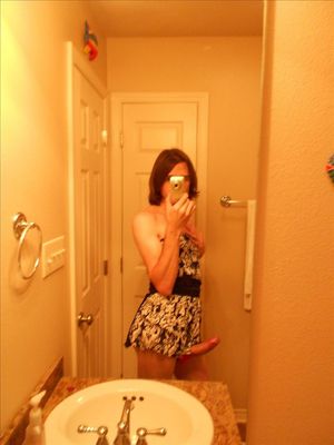 Crossdresser with big cock