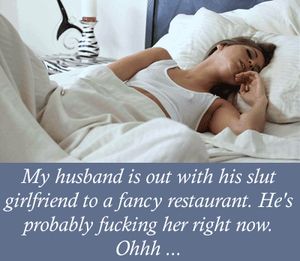 Jilling off thinking of him fucking her