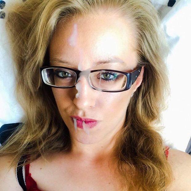 Blonde cum slut