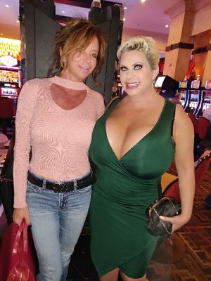 Busty Rachel Aziani with Claudia Marie in Las Vegas