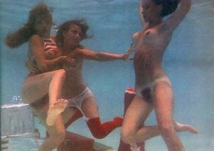 Why does the one in the middle have on lingerie?