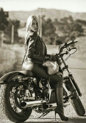Blonde Biker