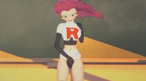 Pokemon - Team Rocket Jessie masturbation