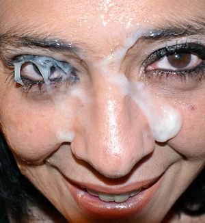 Eye covered and thick cum running down her face. If you are not into photos like this then this is probably the wrong board for you.