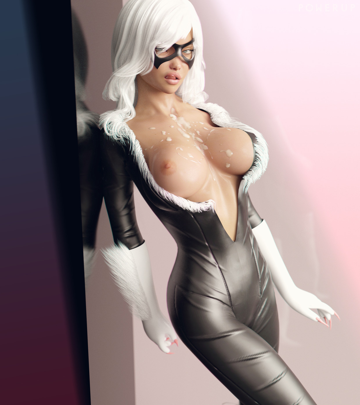 Catwomen gets a big load