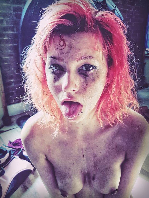 emo messy face