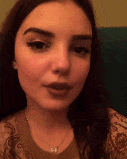 Brunette long tongue - dominub2
