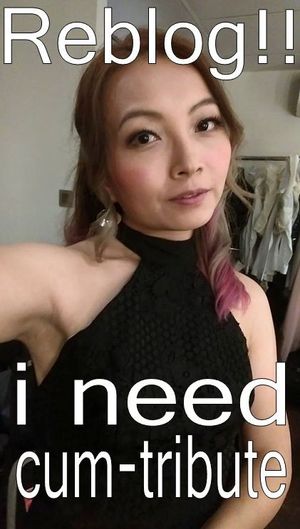 Hot Asian slut waiting for cum tribute