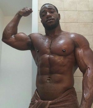 Black muscle guy