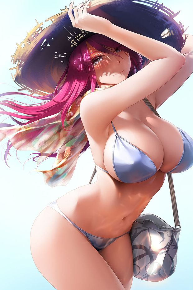 Hentai beauty in a bikini