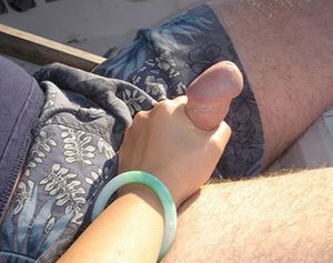 Hot cock getting some strokes