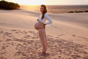 Sunshine on a gorgeous belly.....