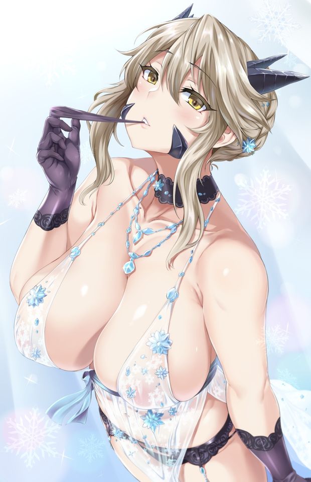 areola artoria_pendragon_alter_(fate/grand_order) fate/grand_order garter_belt horns lingerie moisture_(chichi) no_bra see_through