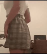 "I'm glad I don't use underwear. It makes easier to dress out"