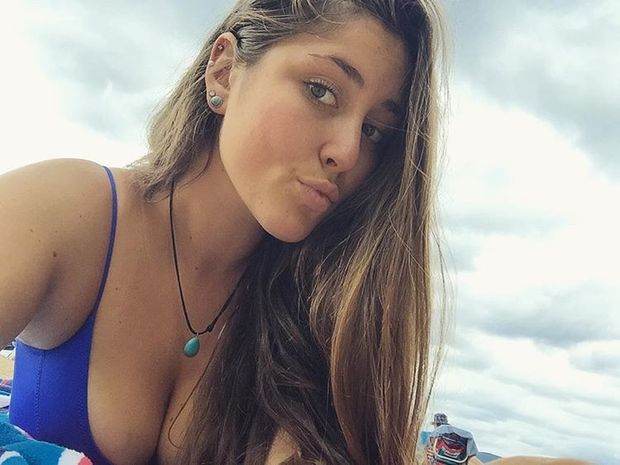 Big tits at the beach