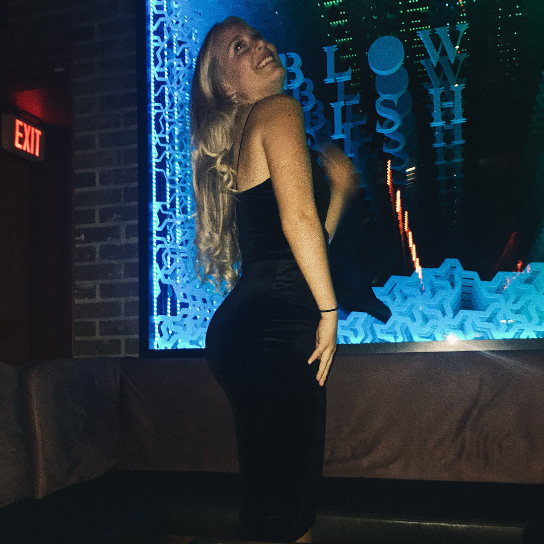 She only wore that dress for it to be ripped by some stud in the club's restroom