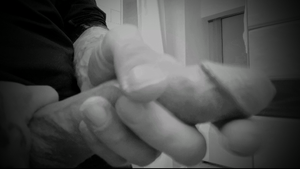 Hard Cock in my Hand-B&W Edit