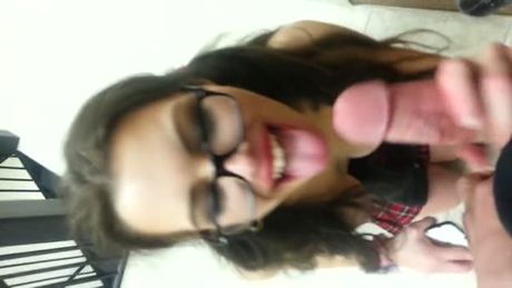 cute stranger sucks cock at a concert