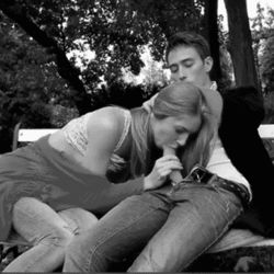 Blow job in the park