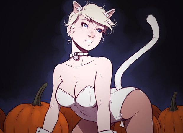 Sexy hentai catgirl