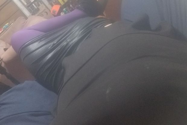 Purple pantyhose