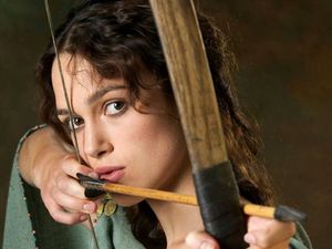 Huntress has a beautiful face