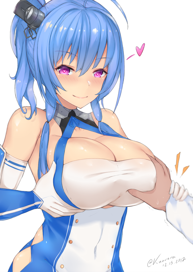 commander and st. louis (azur lane) drawn by kuavera