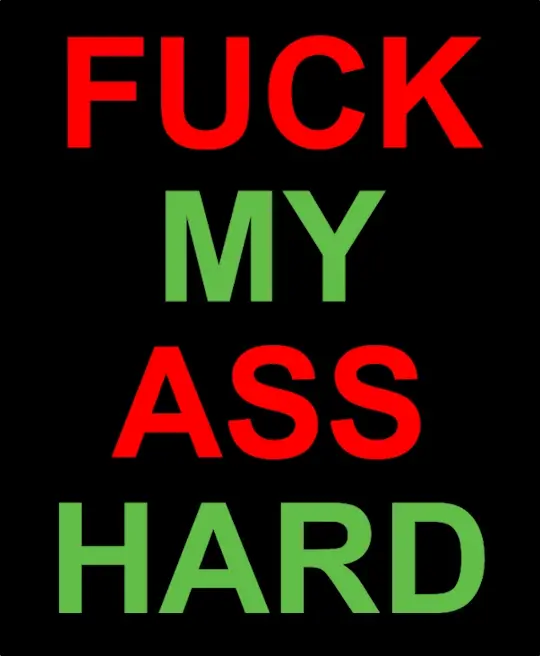 Fuck My Ass Hard
