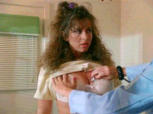 Let's listen to your heartbeat. Lift up your shirt.