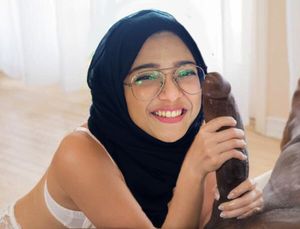 She stroke it slowly