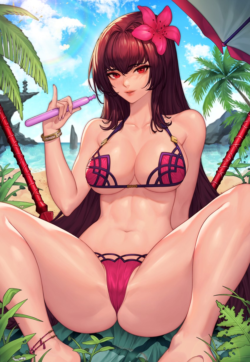 scathach and scathach (fate and 1 more) drawn by choney