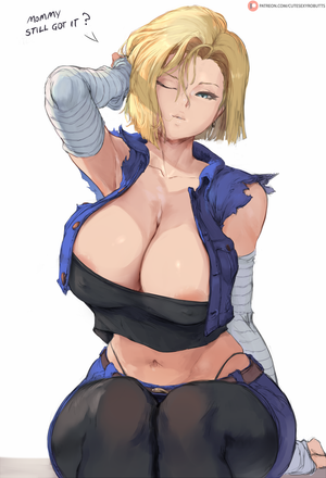 android 18 mommy by Cutesexyrobutts