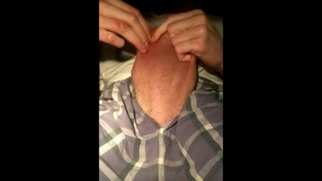 mrbigd1988 stretching his nutsack