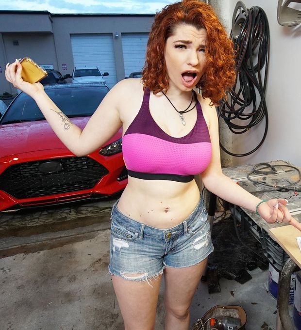 Big tit redhead teen