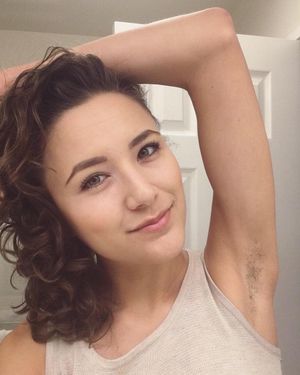 cute face hairy pits