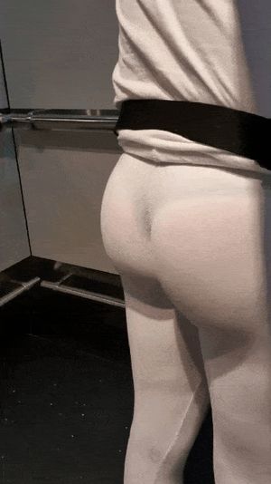 sexy see through white leggings with thong booty