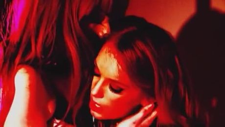 Two Redhead Strippers Show Daddy a Good Time