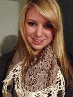 Ultra cute blonde teen is ready for winter - she can keep her hat on