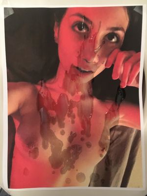 Cumslut @Jujuliet looks perfect covered in my thick hot cum