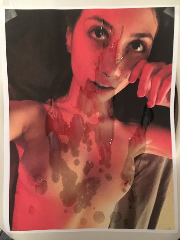 Cumslut @Jujuliet looks perfect covered in my thick hot cum