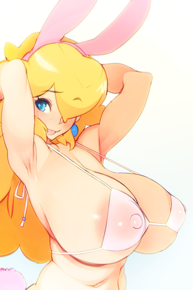 Peach lingerie