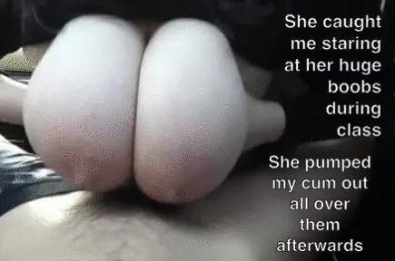 Huge tits after class