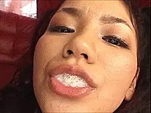 yoko kaede swallowing a delicious load of cum