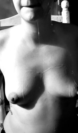 Lovely wife covered in cum