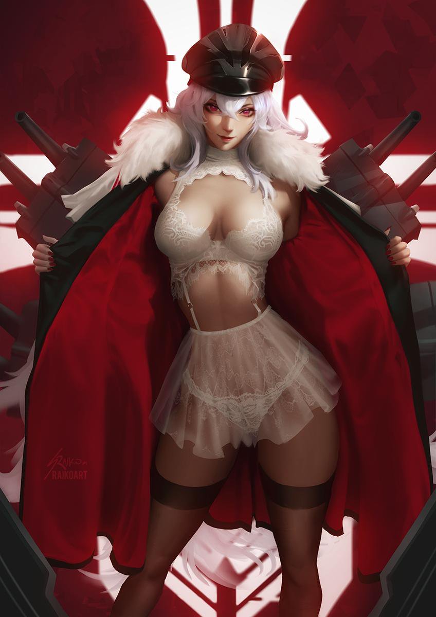 Graf Zeppelin showing off.