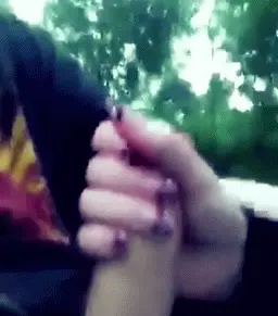 Outdoor handjob