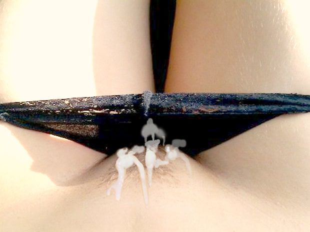 nice cum on pussy & in panties