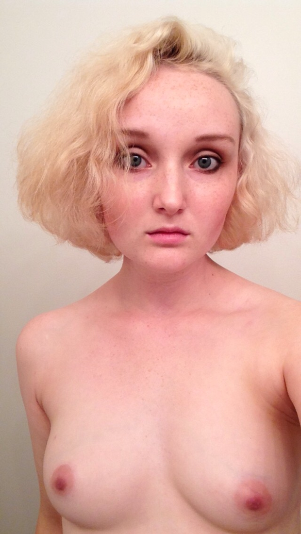 blonde short hair